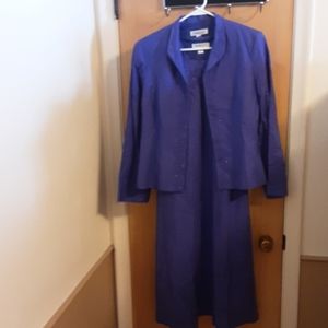 Coldwater Creek 2 piece beaded jacket purple dress